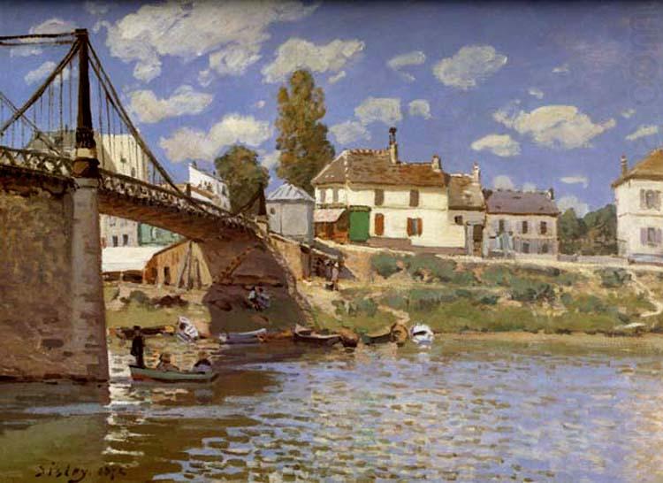 Bridge at Villeneuve-la-Garenne, Alfred Sisley
